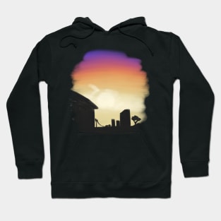 sunset in the neighborhood Hoodie